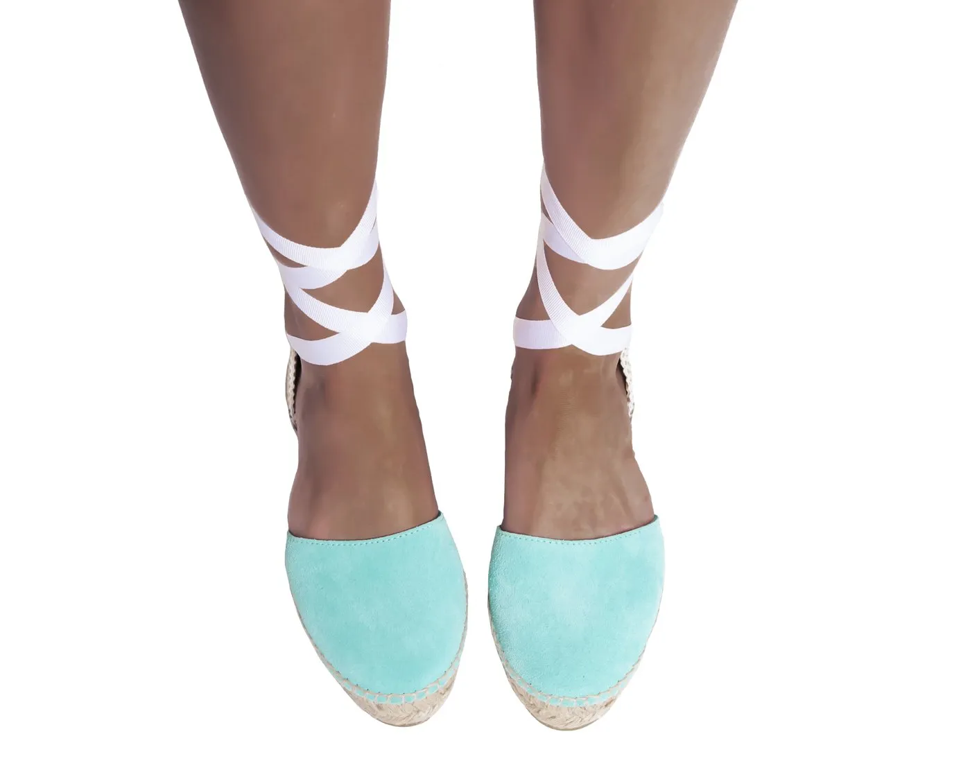 - Sandals Flat Hamptons Rapid shipping Early access - Aquamarine