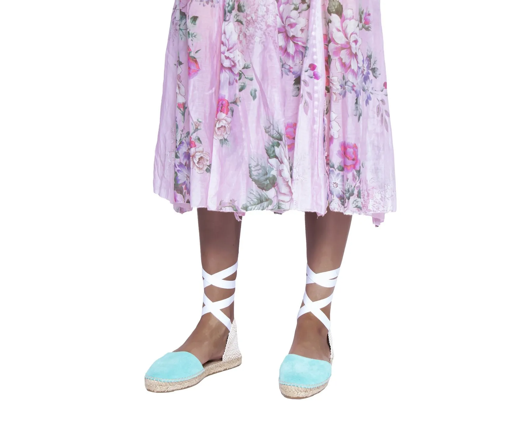 - Sandals Flat Hamptons Rapid shipping Early access - Aquamarine
