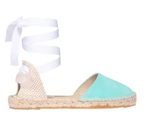 - Sandals Flat Hamptons Rapid shipping Early access - Aquamarine