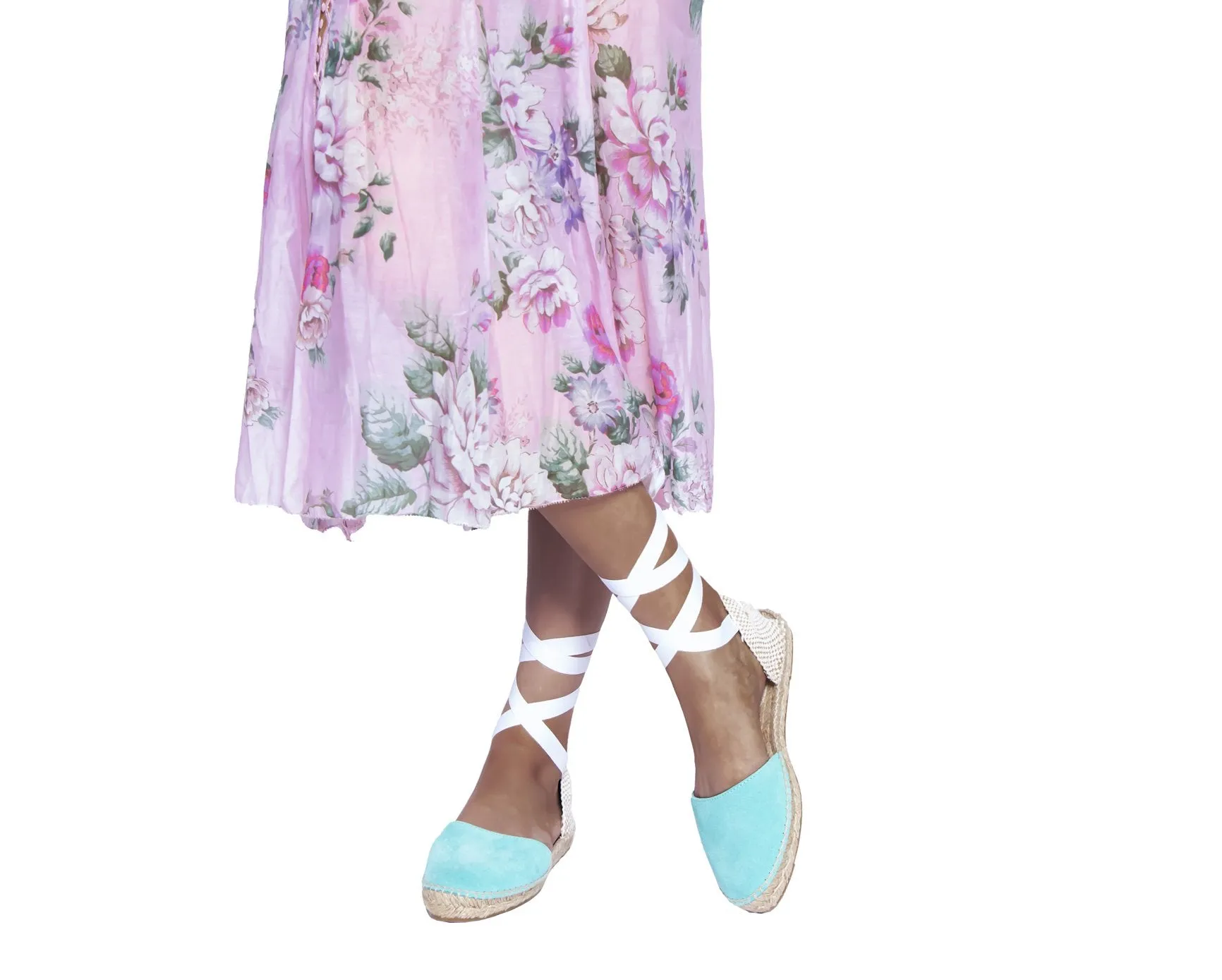 - Sandals Flat Hamptons Rapid shipping Early access - Aquamarine