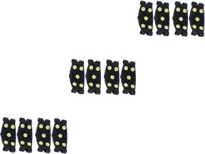3sets Childrens Ice Cleats for Boots Snowproof Shoe Covers Gripper Spikes Non-Slip for Outdoor Adventures 2pairs*3