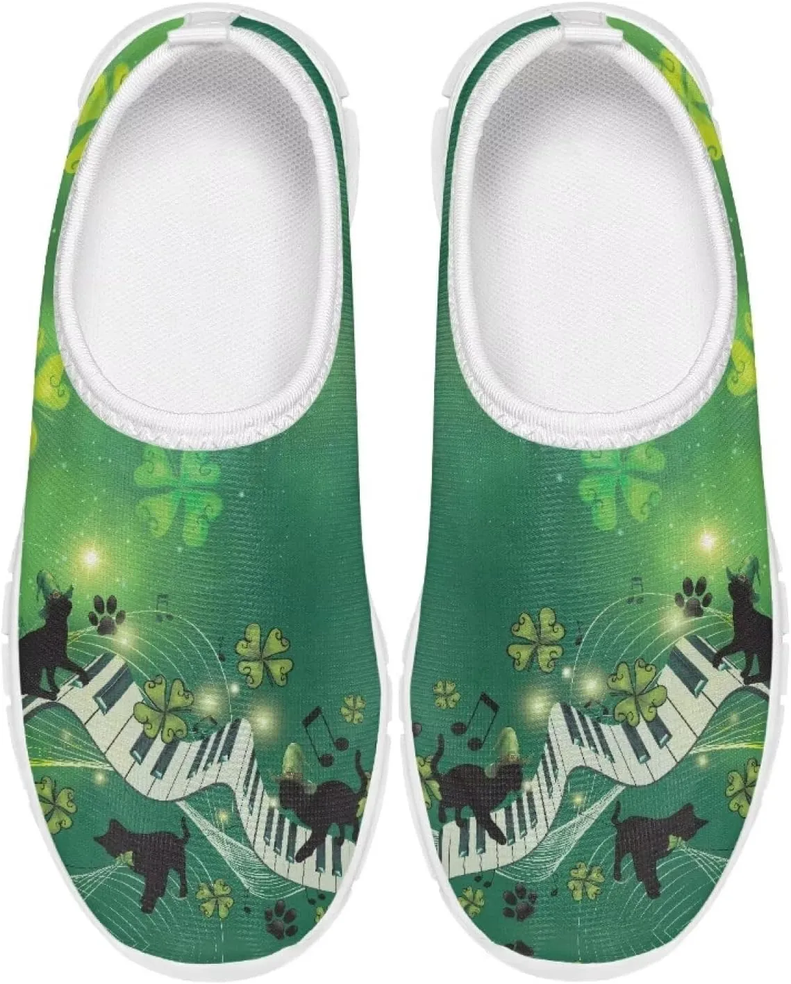 4 Leaf Shoes for Girls Running Slip On Shoes Size Little Kid St. Patrick's Day Shoes