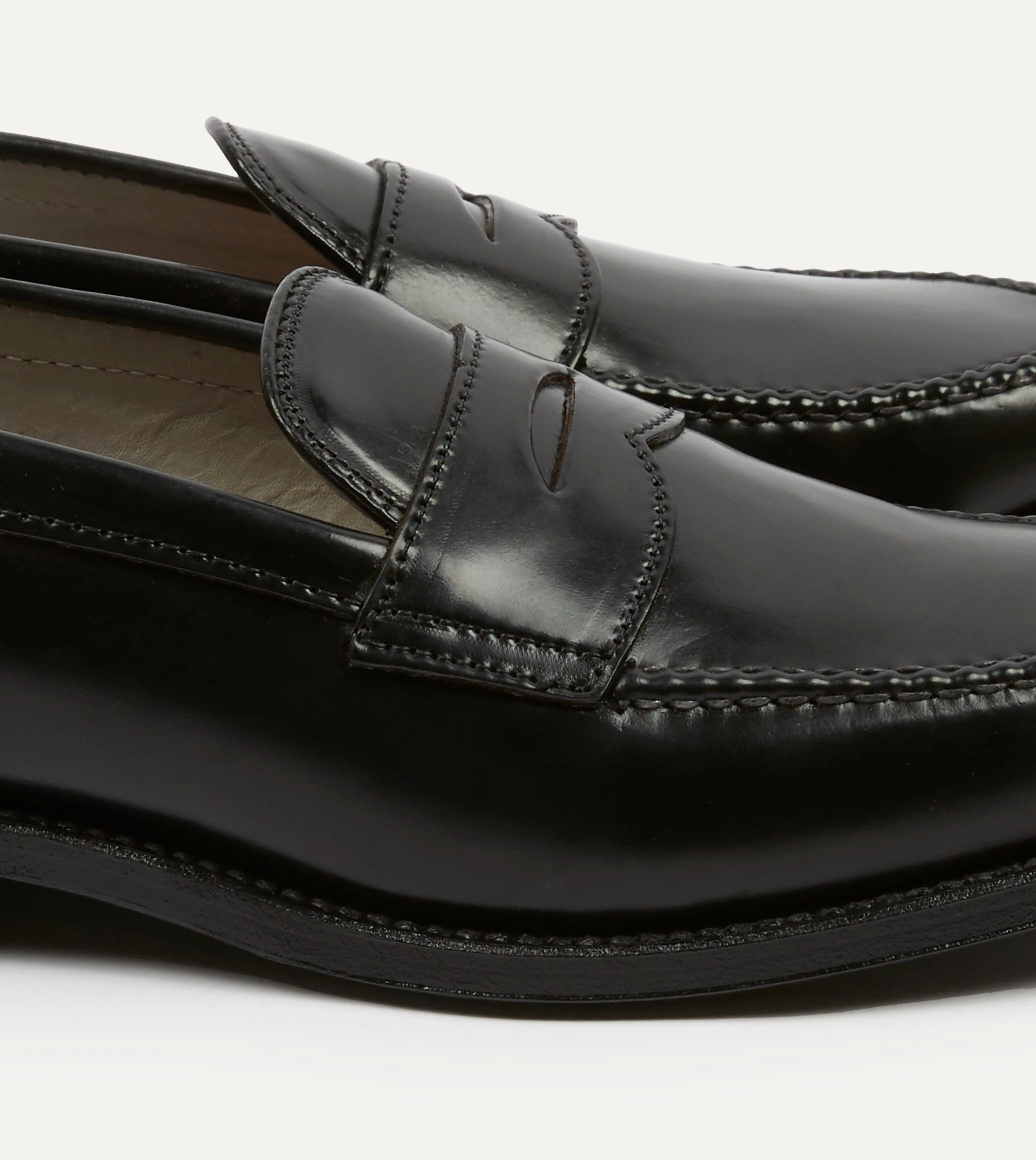 Alden Black Cordovan Handsewn Leisure Loafer