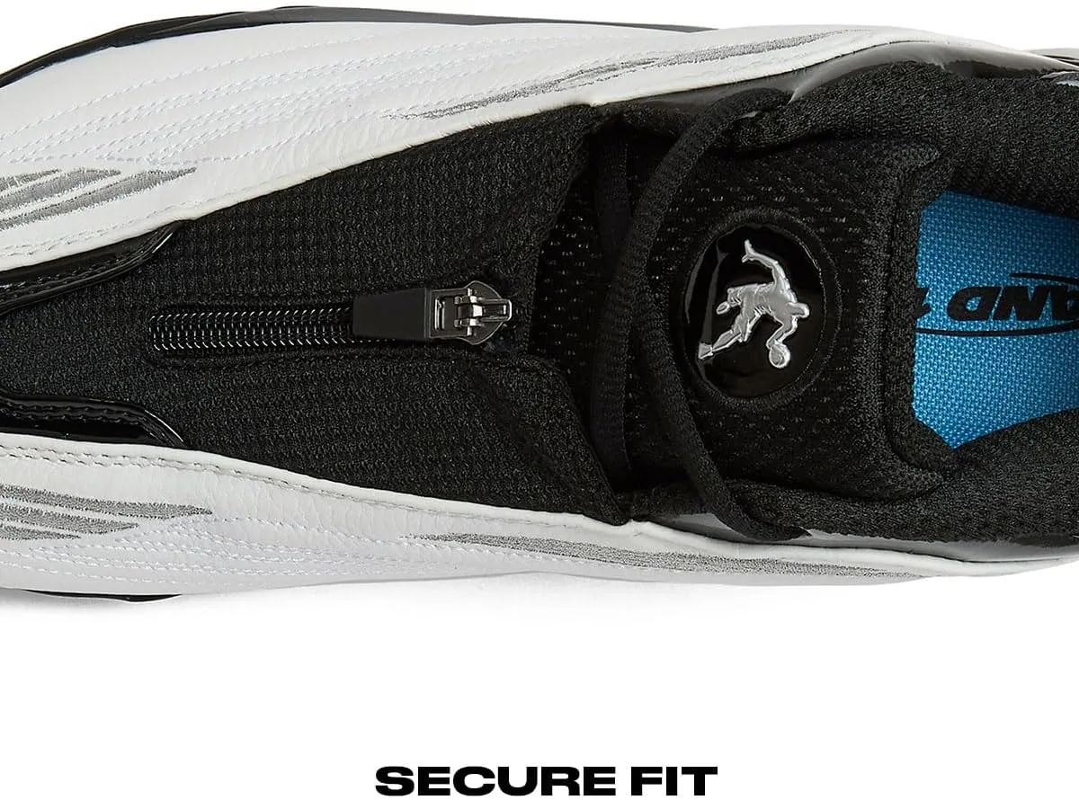AND1 Mad Game Pro Mens Basketball Shoes, White or Black Basketball Shoes Men, Retro Leather Athletic Sports Sneakers Mens Size 9-14