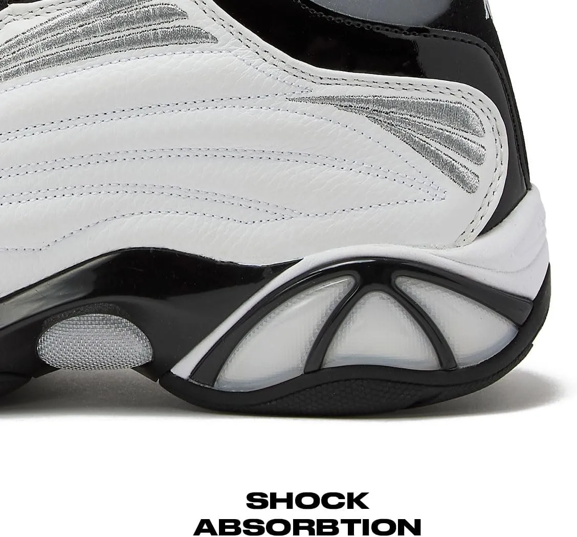 AND1 Mad Game Pro Mens Basketball Shoes, White or Black Basketball Shoes Men, Retro Leather Athletic Sports Sneakers Mens Size 9-14