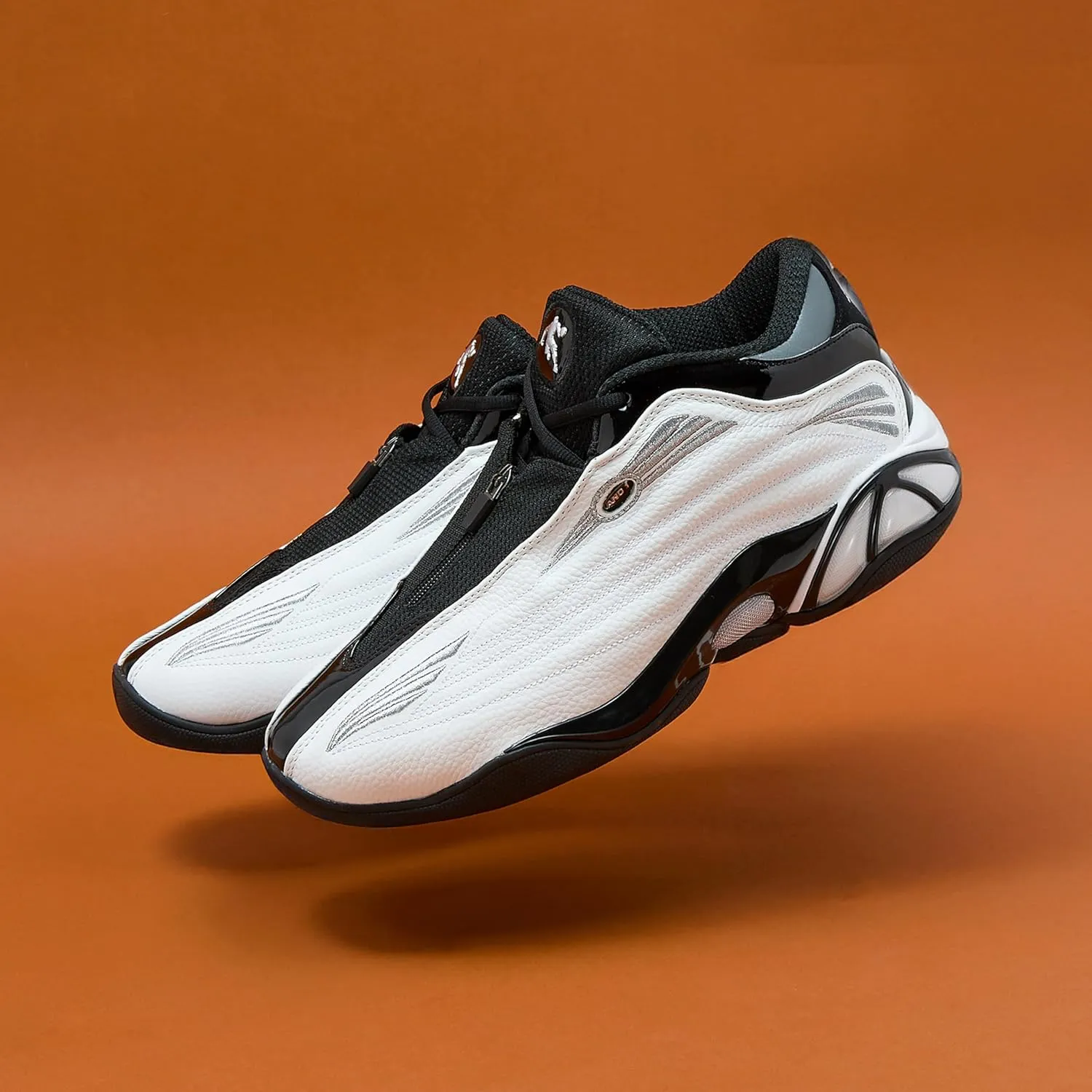 AND1 Mad Game Pro Mens Basketball Shoes, White or Black Basketball Shoes Men, Retro Leather Athletic Sports Sneakers Mens Size 9-14
