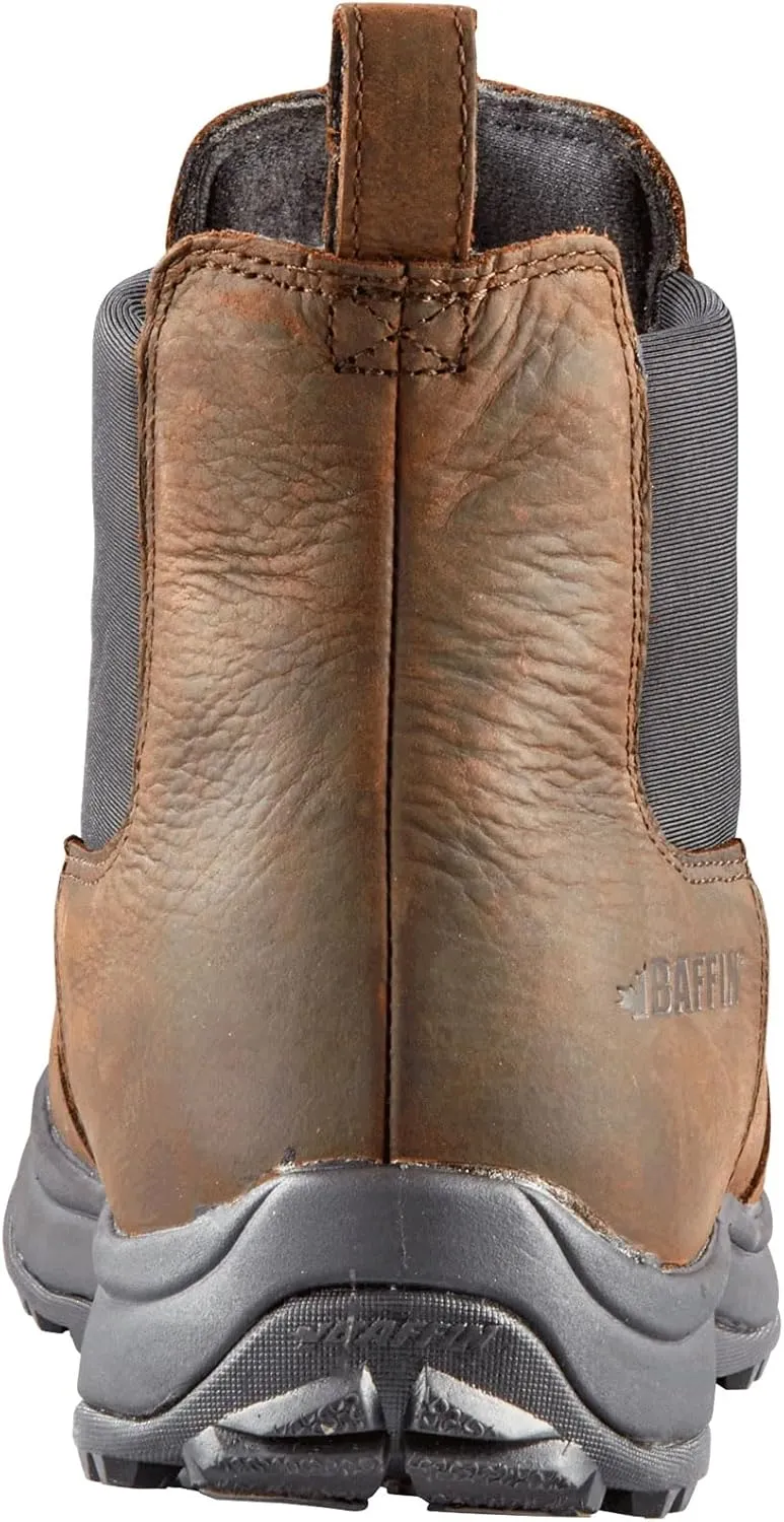 Baffin Men's COPENHAGEN Winter Boots | Waterproof Insulated Lightweight Leather Slip-On Boots for Urban & Cold Weather Use