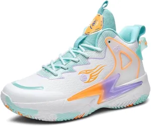 Basketball Shoes for Womens Mens Fashion Comfortable Volleyball Sneakers Breathable High Top Non Slip Outdoor Sport Woman Man Shoe
