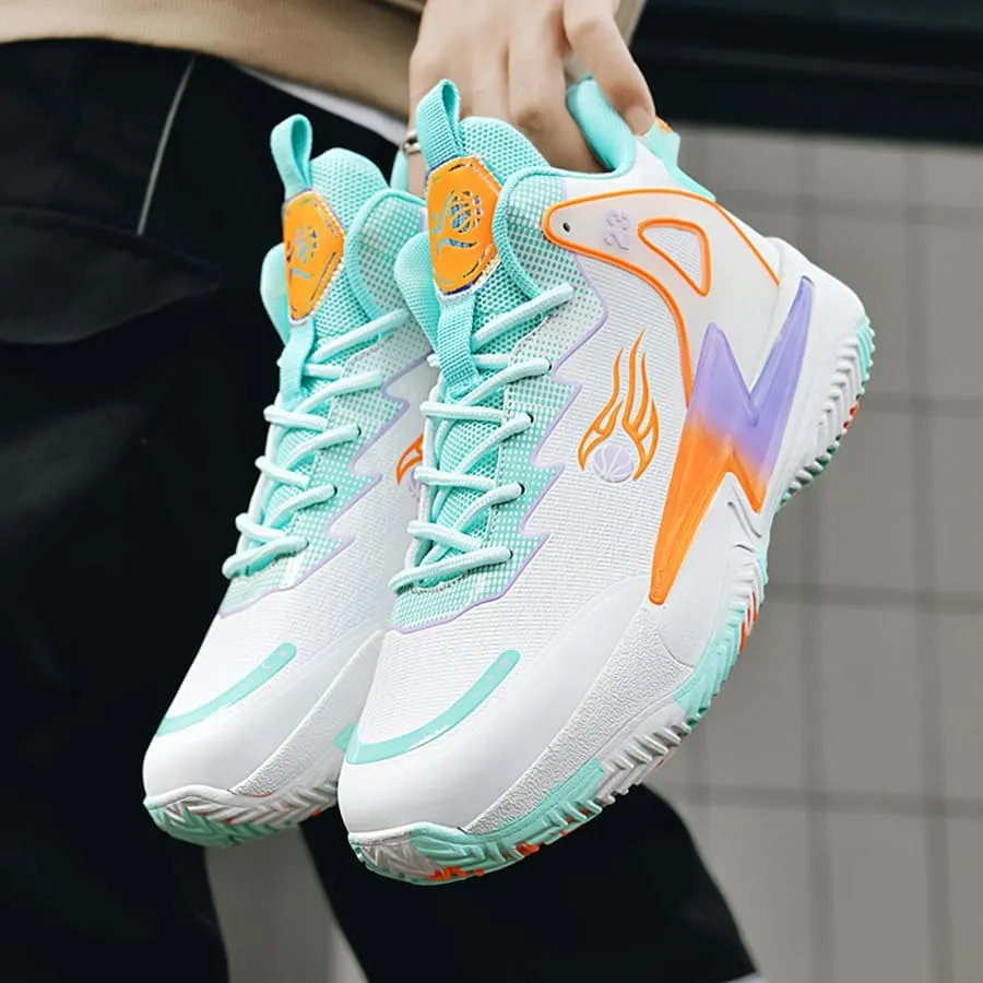Basketball Shoes for Womens Mens Fashion Comfortable Volleyball Sneakers Breathable High Top Non Slip Outdoor Sport Woman Man Shoe