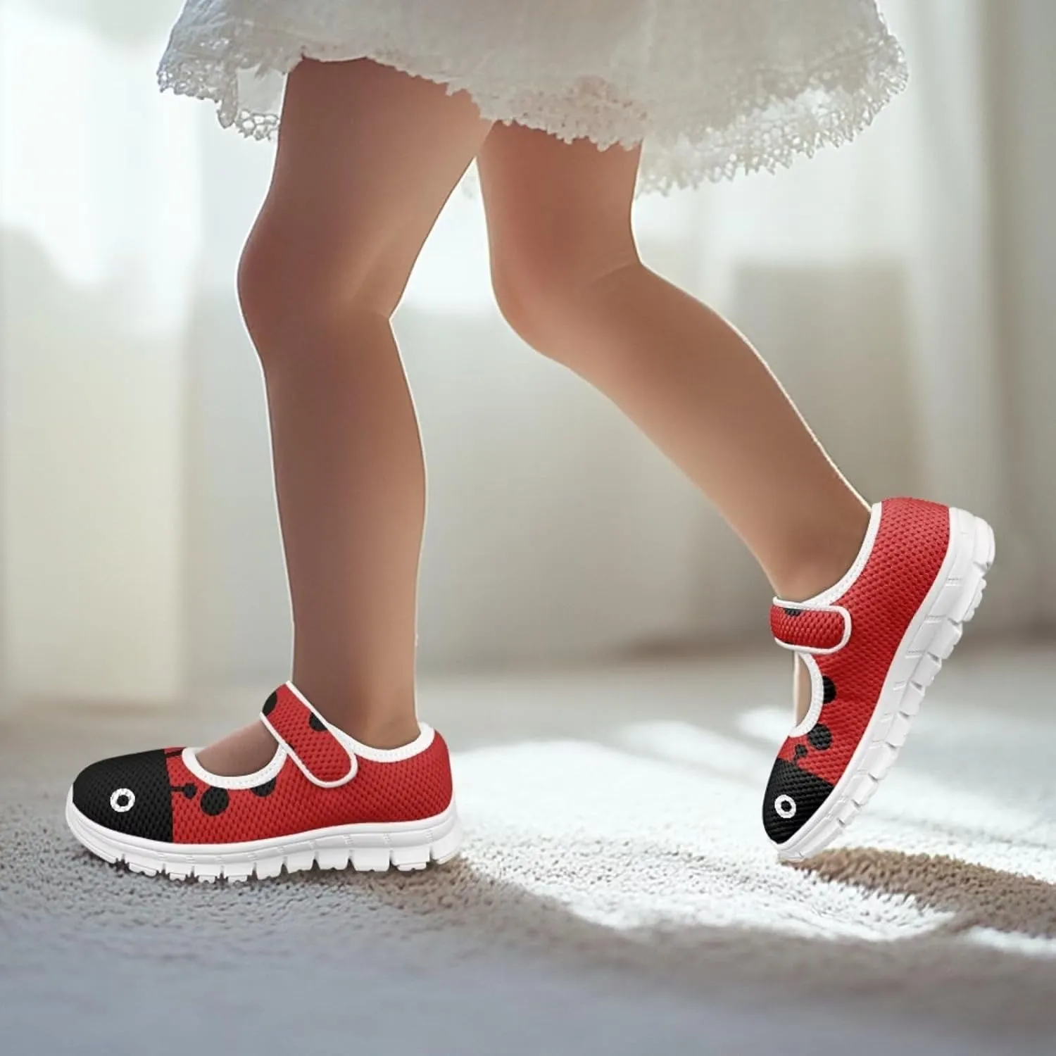 Binienty Girls Dress Shoes Mary Jane Flats Size 11-2.5 School Uniform Sneakers Anti Slip