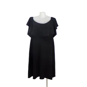 Boohoo Black On/Off Shoulder Dress Size 24