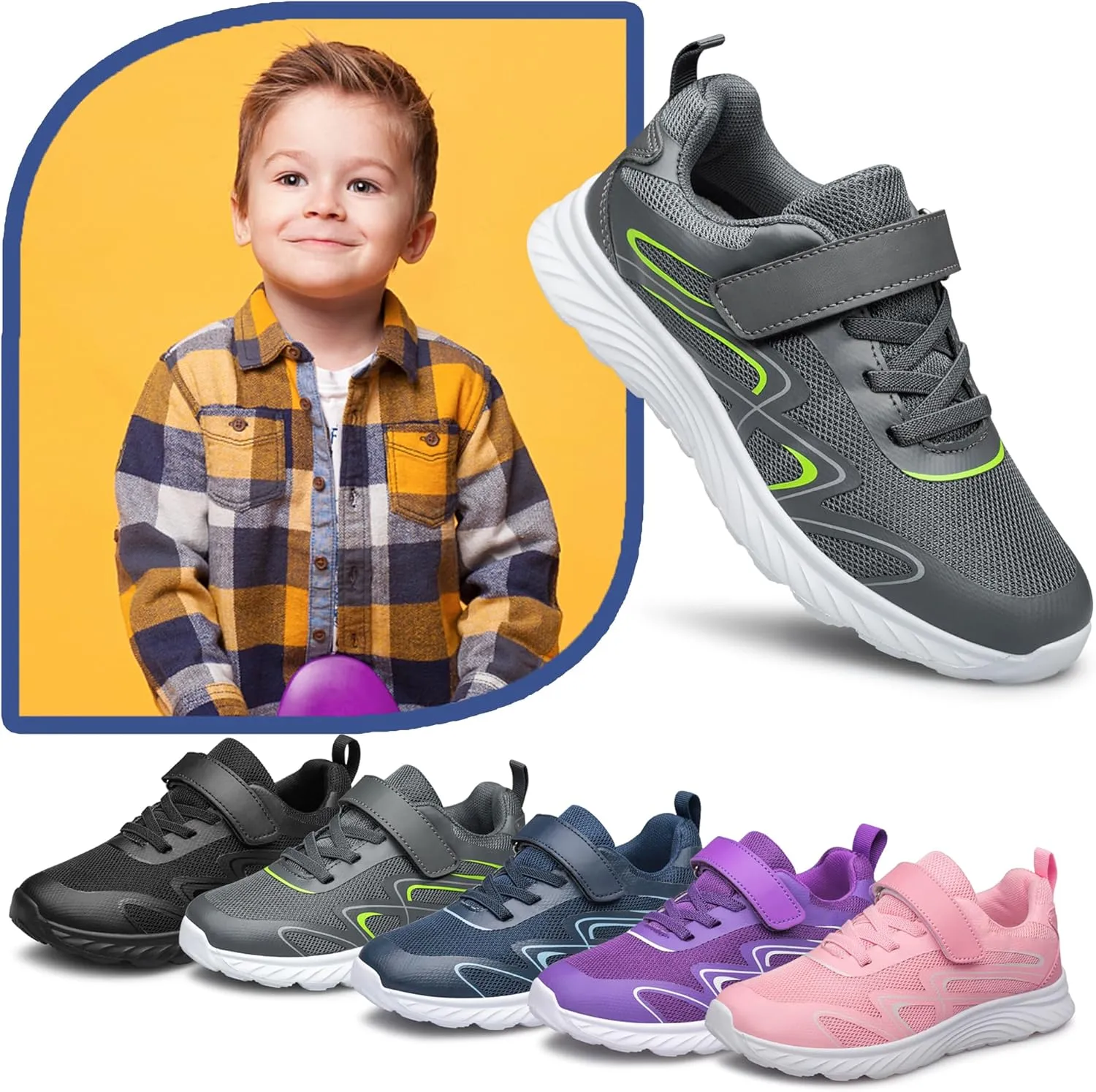 Boys Girls Shoes Kids Sneakers Athletic Running School Shoes for Toddler/Little Kid/Big Kid