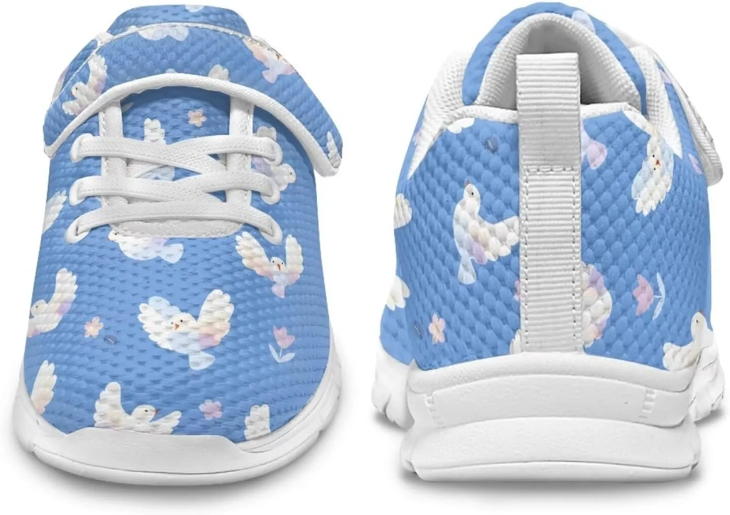 Boys Girls Single Buckle Sneakers,Lightweight Spring Outdoor Sports Shoes,Children Anti-Skid Mesh Cycling Sneaker