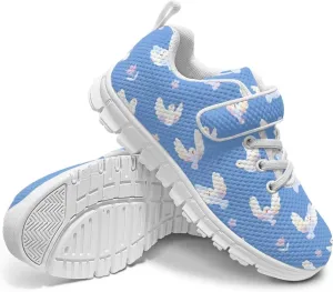Boys Girls Single Buckle Sneakers,Lightweight Spring Outdoor Sports Shoes,Children Anti-Skid Mesh Cycling Sneaker