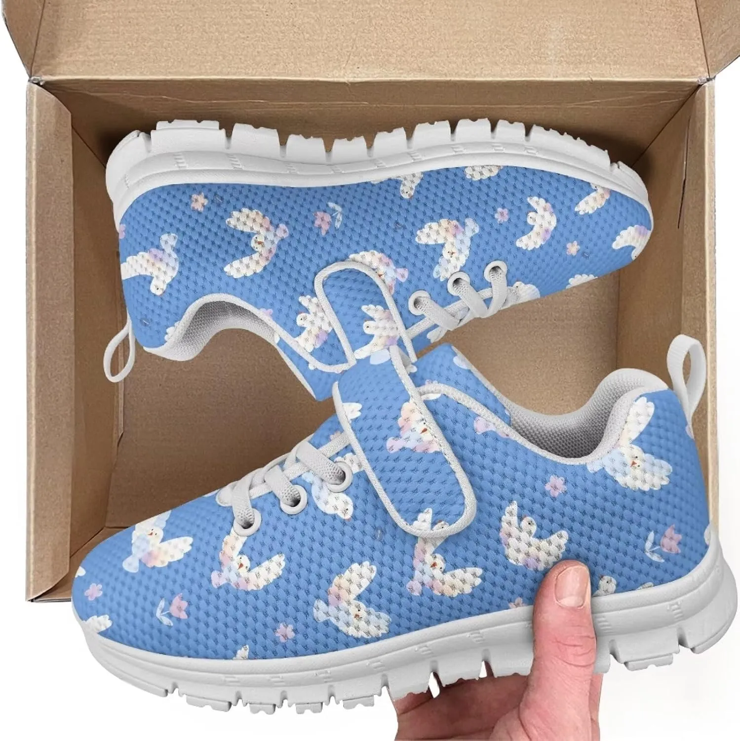 Boys Girls Single Buckle Sneakers,Lightweight Spring Outdoor Sports Shoes,Children Anti-Skid Mesh Cycling Sneaker