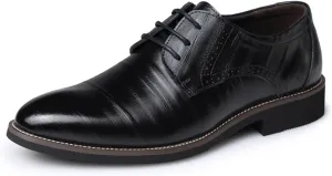 Business Tuxedo Shoes for Men Lace Up Pointed Toe Wedding Oxfords Shoes Fashion Retro Modern Formal Prom Dress Shoes