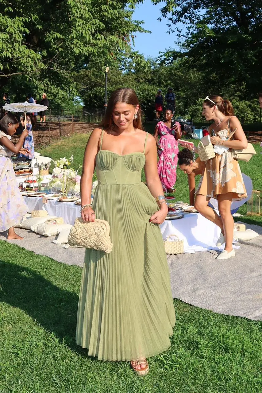 Bustier Sleeveless Midi Dress