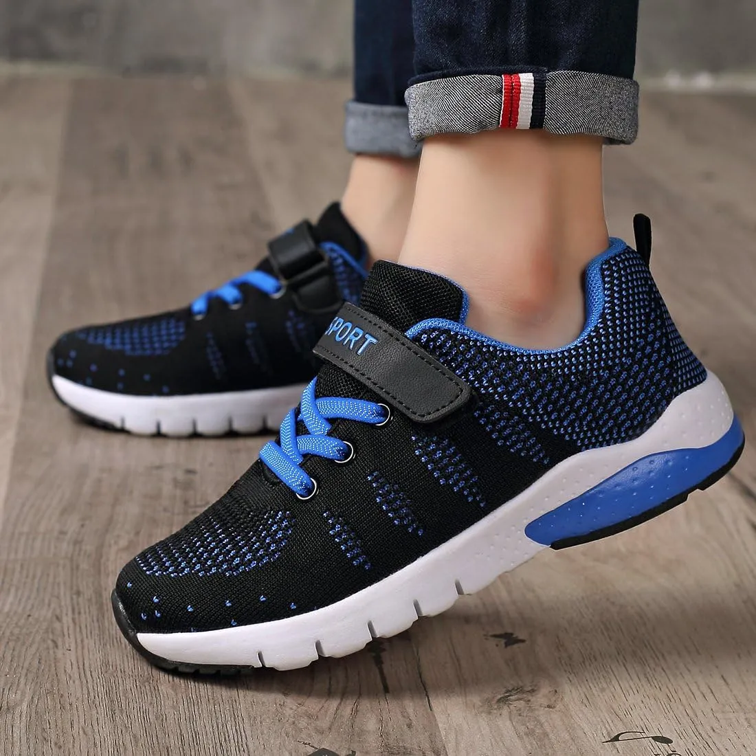 Caitin Kids Running Tennis Shoes Lightweight Casual Walking Sneakers for Toddler Little Big Boys and Girls