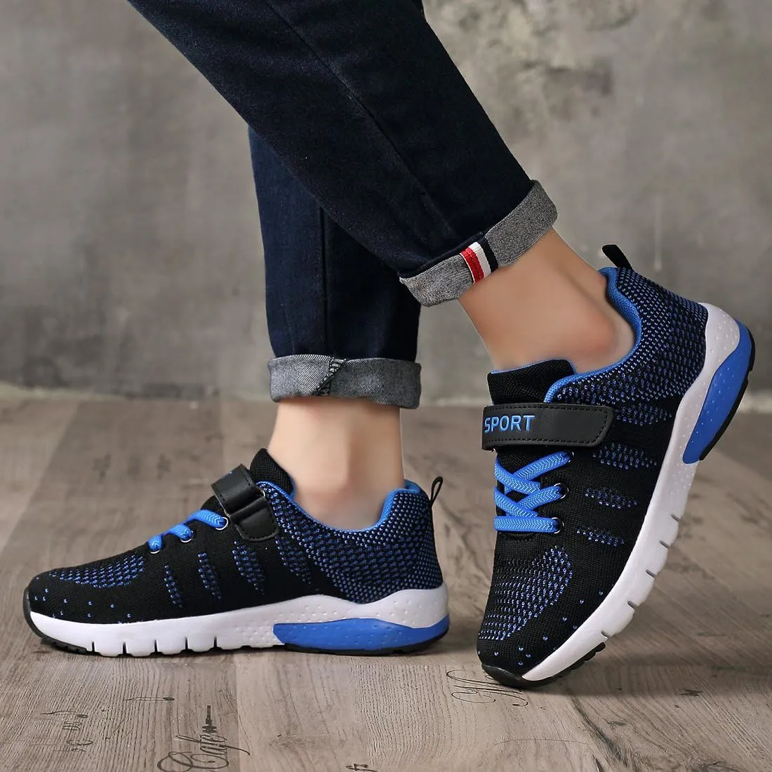 Caitin Kids Running Tennis Shoes Lightweight Casual Walking Sneakers for Toddler Little Big Boys and Girls