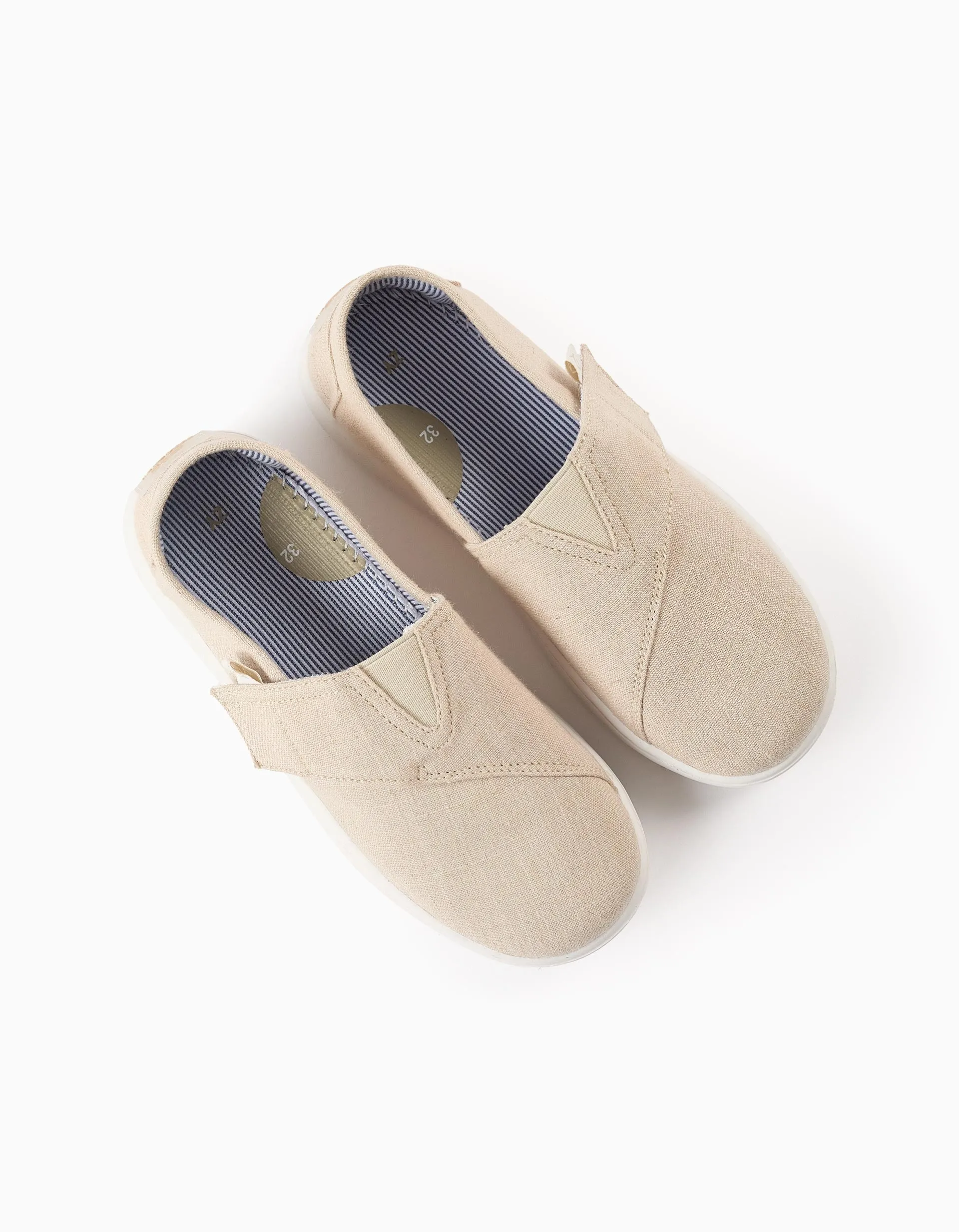 Canvas Espadrilles for Boys, Beige