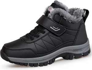 Cliont Men's Winter Snow Boots Women's Snow Boots Mens Winter Shoes Slip On Snow Boots Outdoor Warm Ankle Boots
