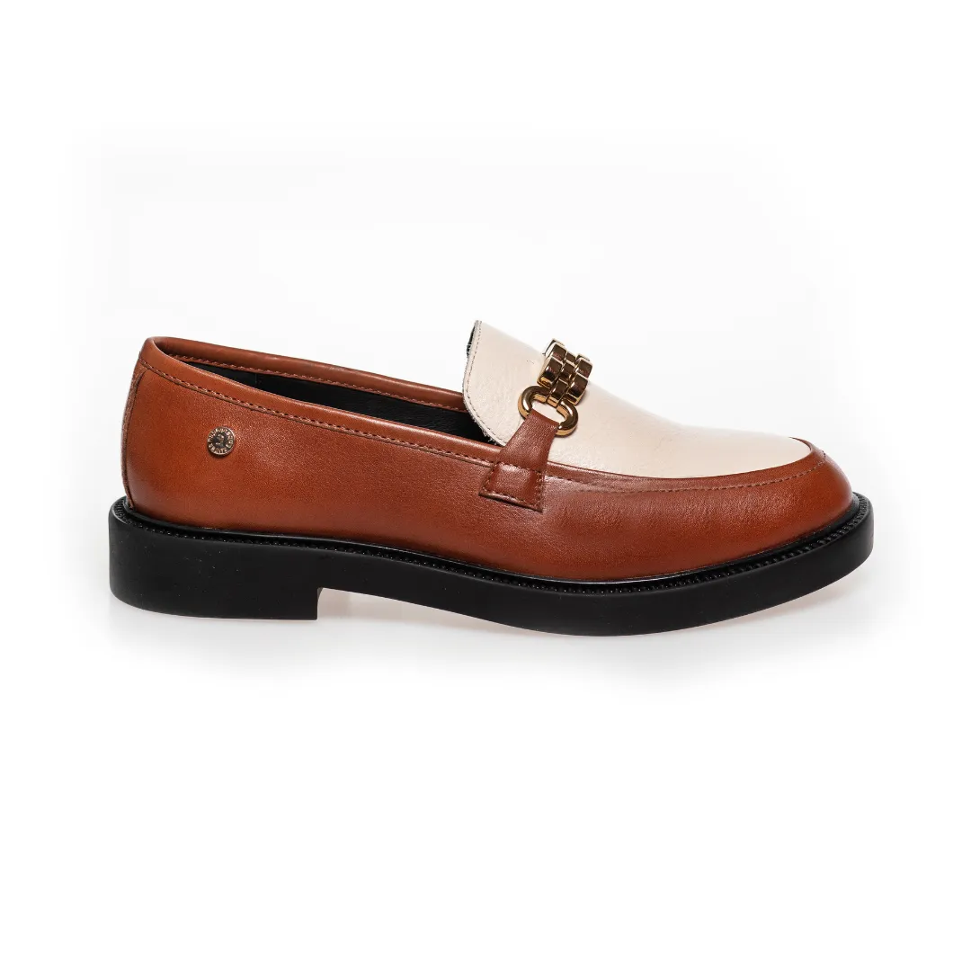 Copenhagen Shoes Feel Spring Loafers Cognac/Nude
