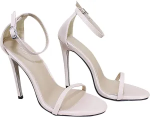 ctdiral Heels for Women, Open Toe Sexy Dressy Sandals Buckle Ankle Strap Stilettos High Heel 4.3 Inches Women Platform Sandals