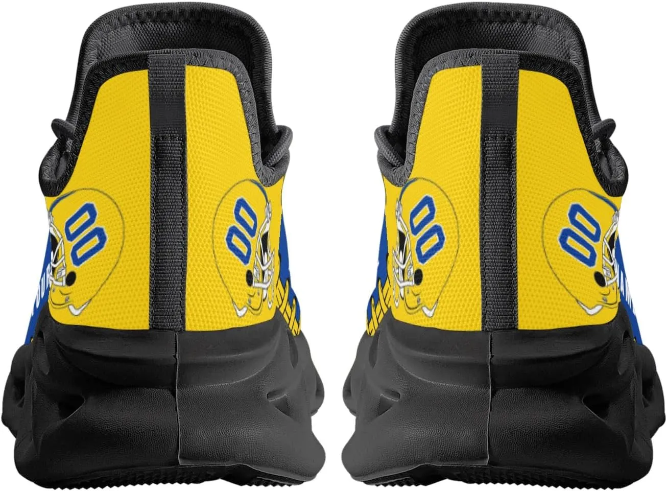 Custom Football Flex Control Sneakers Personalized Fans Men's Breathable Name Number Gifts Workout Athletic Gym Slip-on Shoes