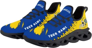 Custom Football Flex Control Sneakers Personalized Fans Men's Breathable Name Number Gifts Workout Athletic Gym Slip-on Shoes