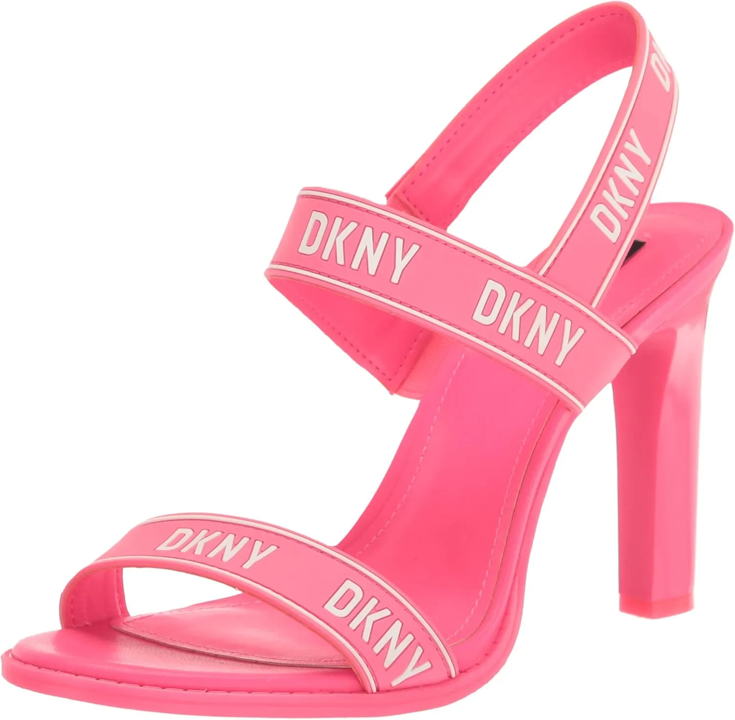 DKNY Women's Logo Slingback Open Toe Heel Heeled Sandal