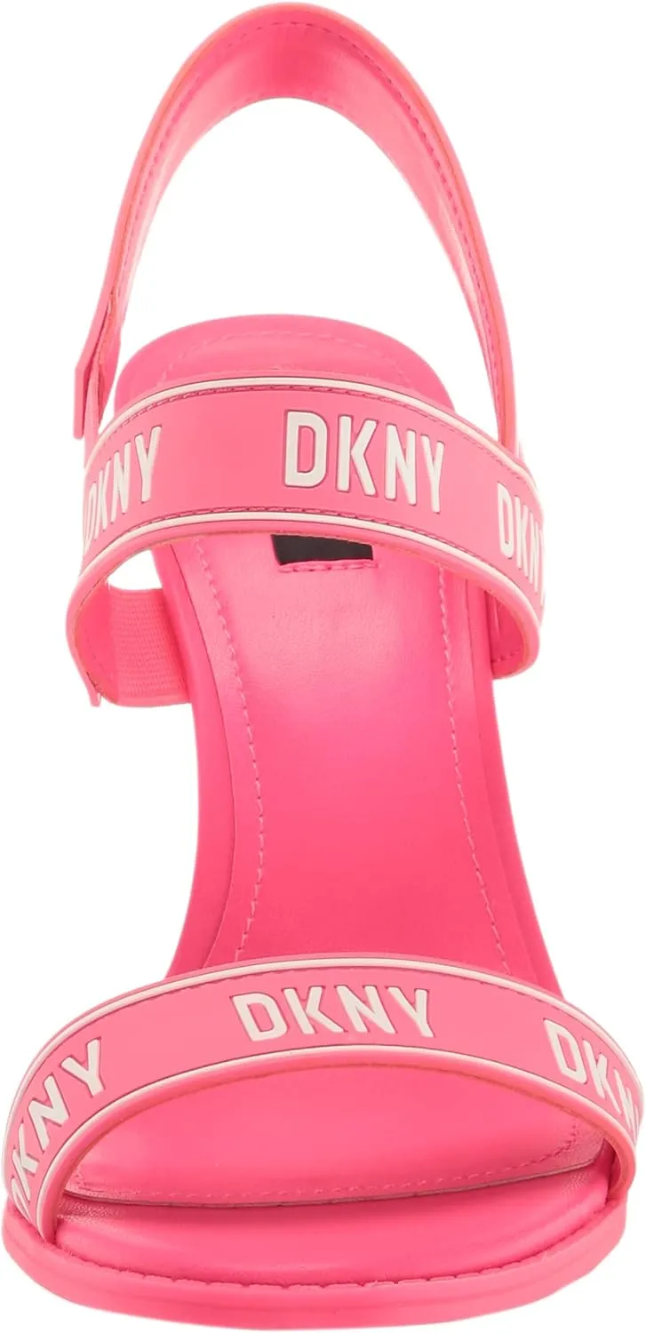 DKNY Women's Logo Slingback Open Toe Heel Heeled Sandal