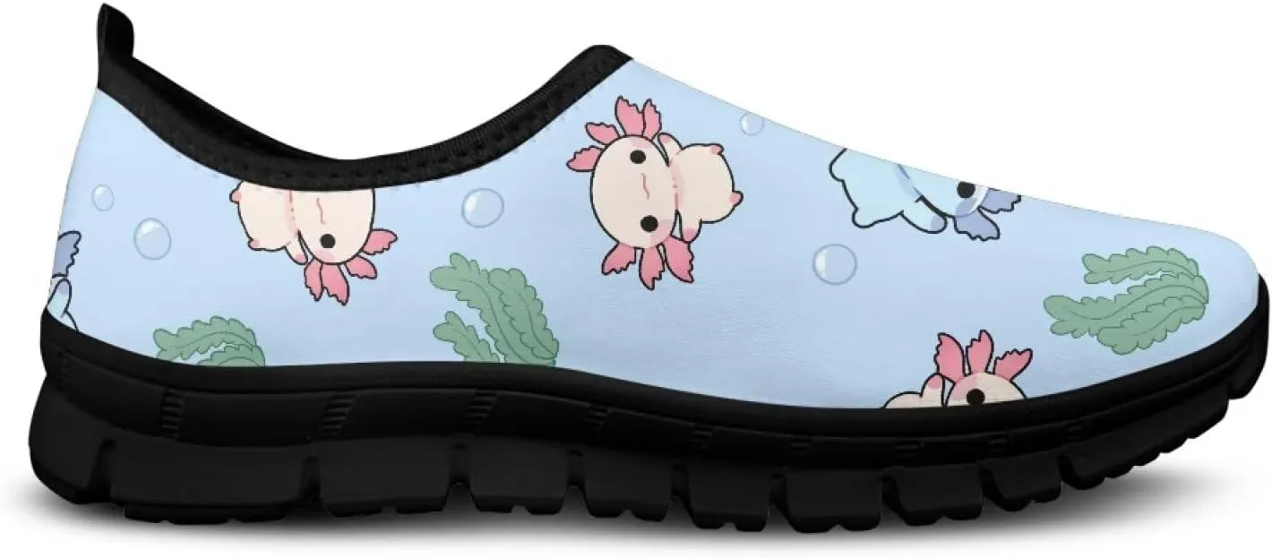Fashion Walking Shoes for Woman Girls Comfortable Slip On Casual Shoe Light Soft Running Sneakers for Climbing Size 5.5-11.5 Black Sole
