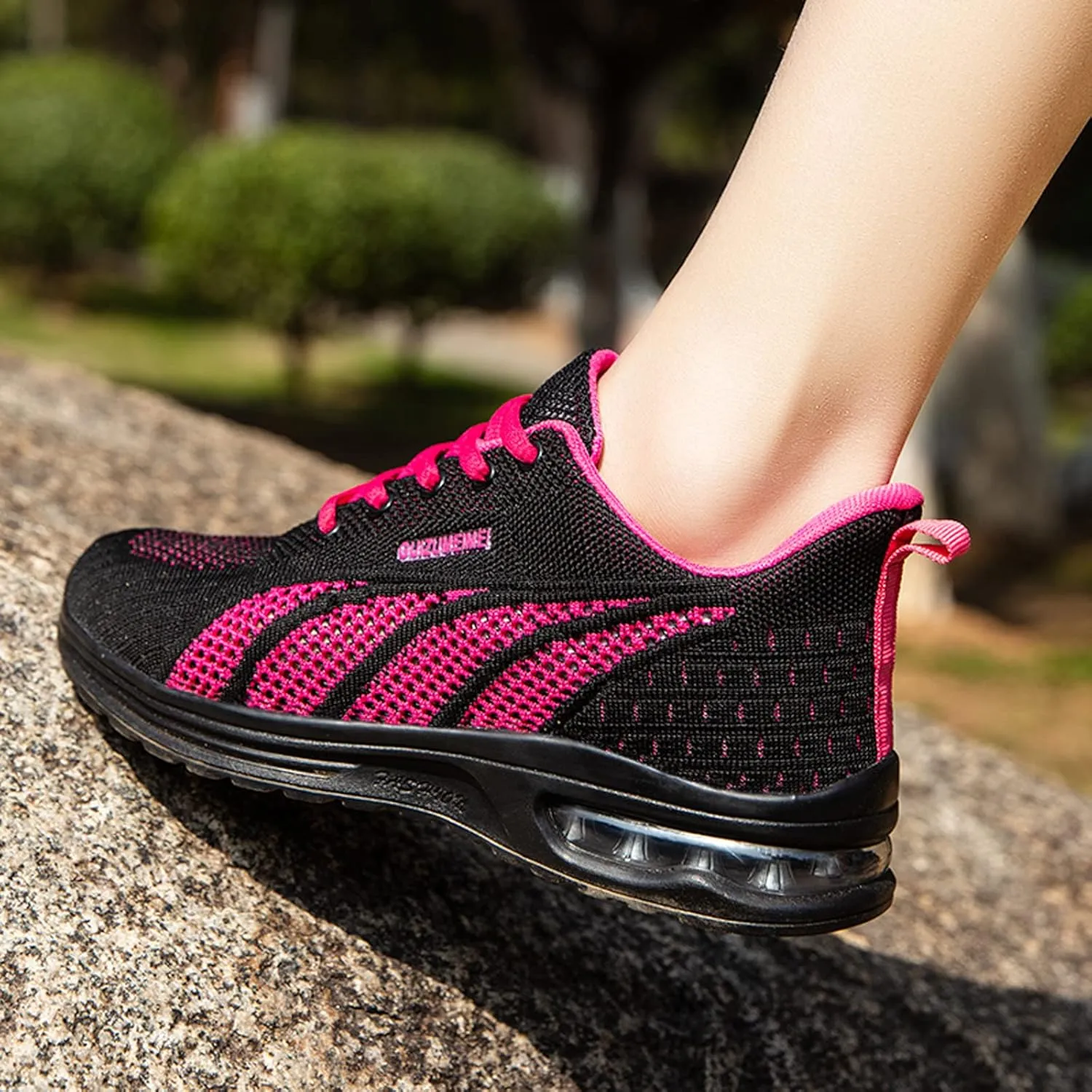 FLIOZY Womens Running Shoes Air Cushion Lightweight Sneakers Lace up Walking Tennis Shoes for Women
