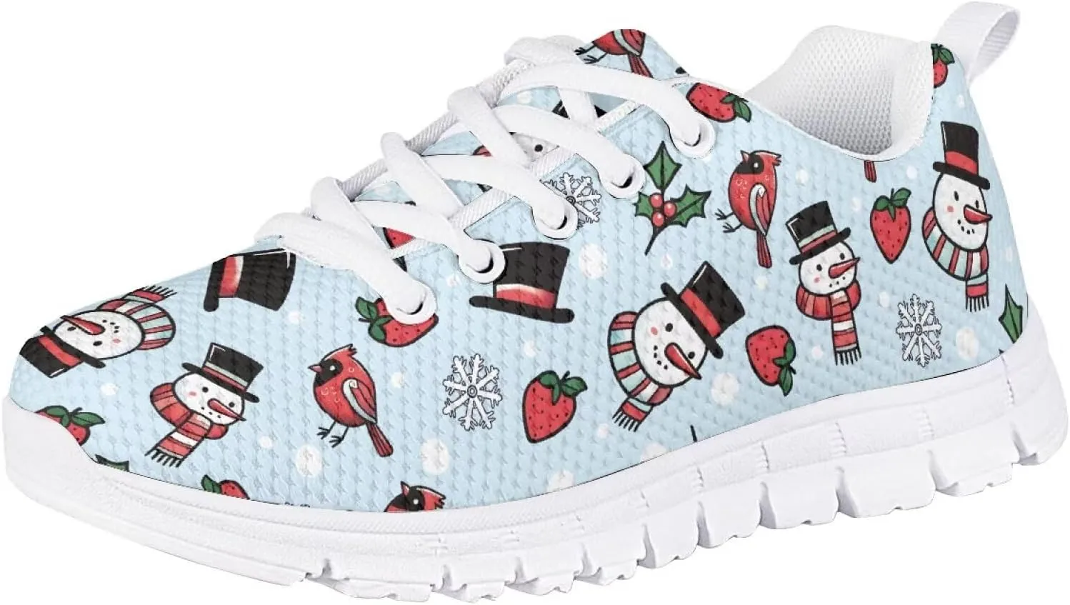 FOR U DESIGNS Kids Athletic Shoes Lace Up Sports Outdoor Sneakers Girls Walking Shoes Mesh Breathable Boys Running Tennis Shoes