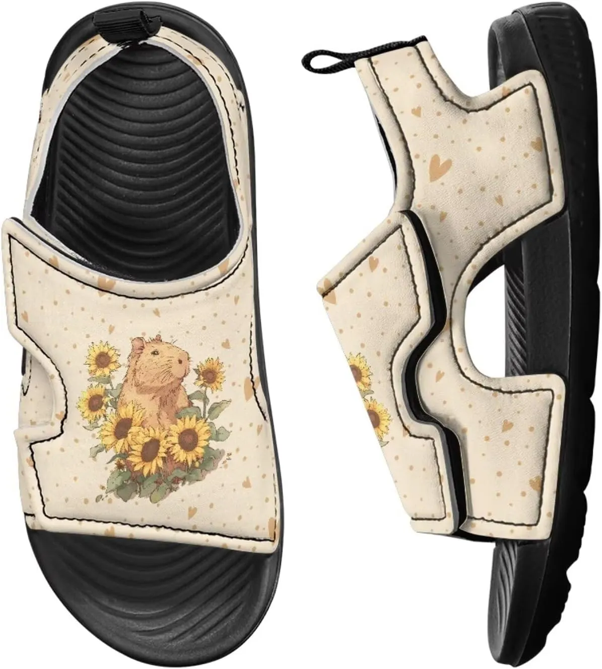 Forchrinse Girls Sandals Summer Slip On Sport Sandals Outdoor Open-Toe Shoes for Toddler/Little Kid/Big Kid
