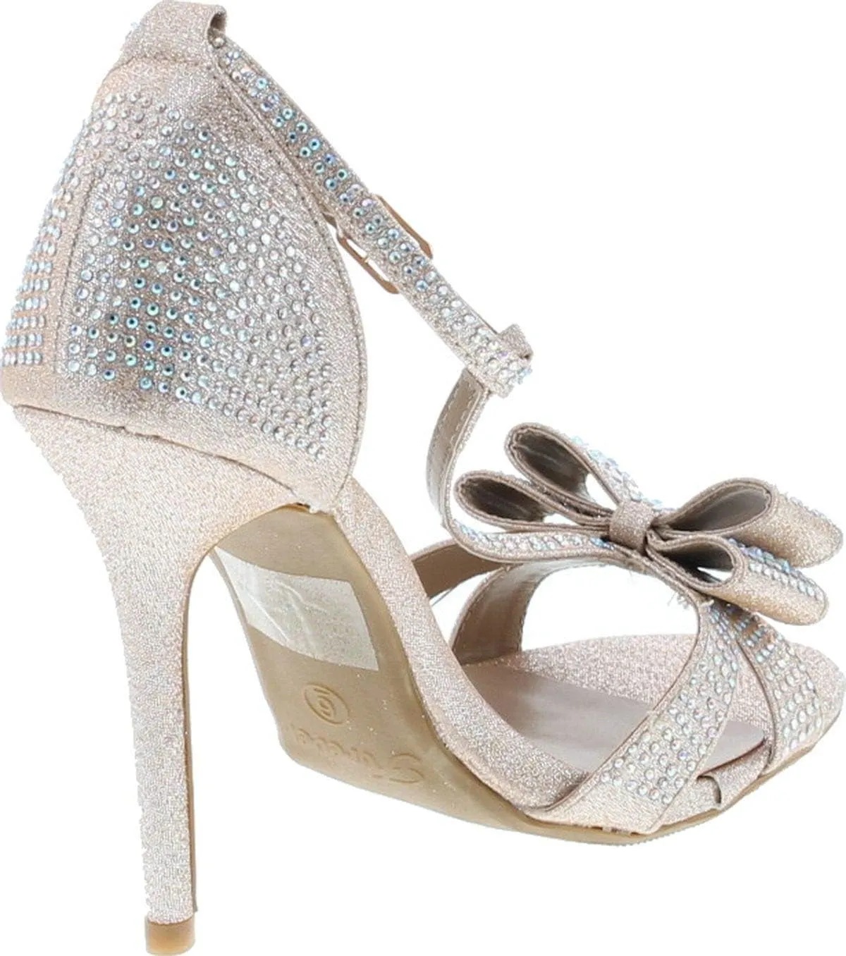 Forever Alina-64 Women's Fashion Bridal Formal Ankle Strap Open Toe Heels Evening Dress Sandals