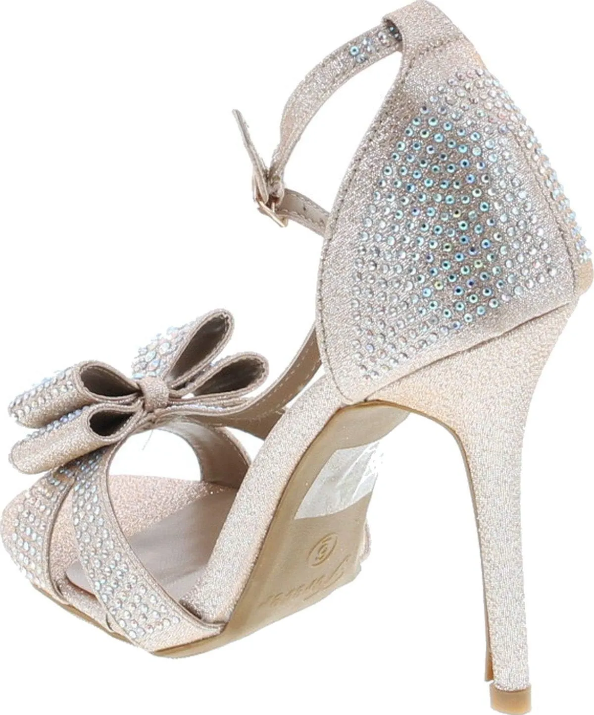 Forever Alina-64 Women's Fashion Bridal Formal Ankle Strap Open Toe Heels Evening Dress Sandals