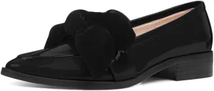 FOWT Women Trendy Bowknots Slip On Flats Loafers Comfort Low Block Heel Pointed Toe Pumps Formal Casual Dressy Shoes Size 4-15 M US