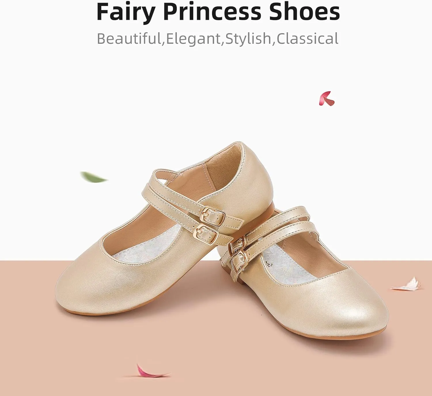 Girls Dress Shoes Princess Wedding Girls Flats Toddler Girl Shoes for Little Big Kids
