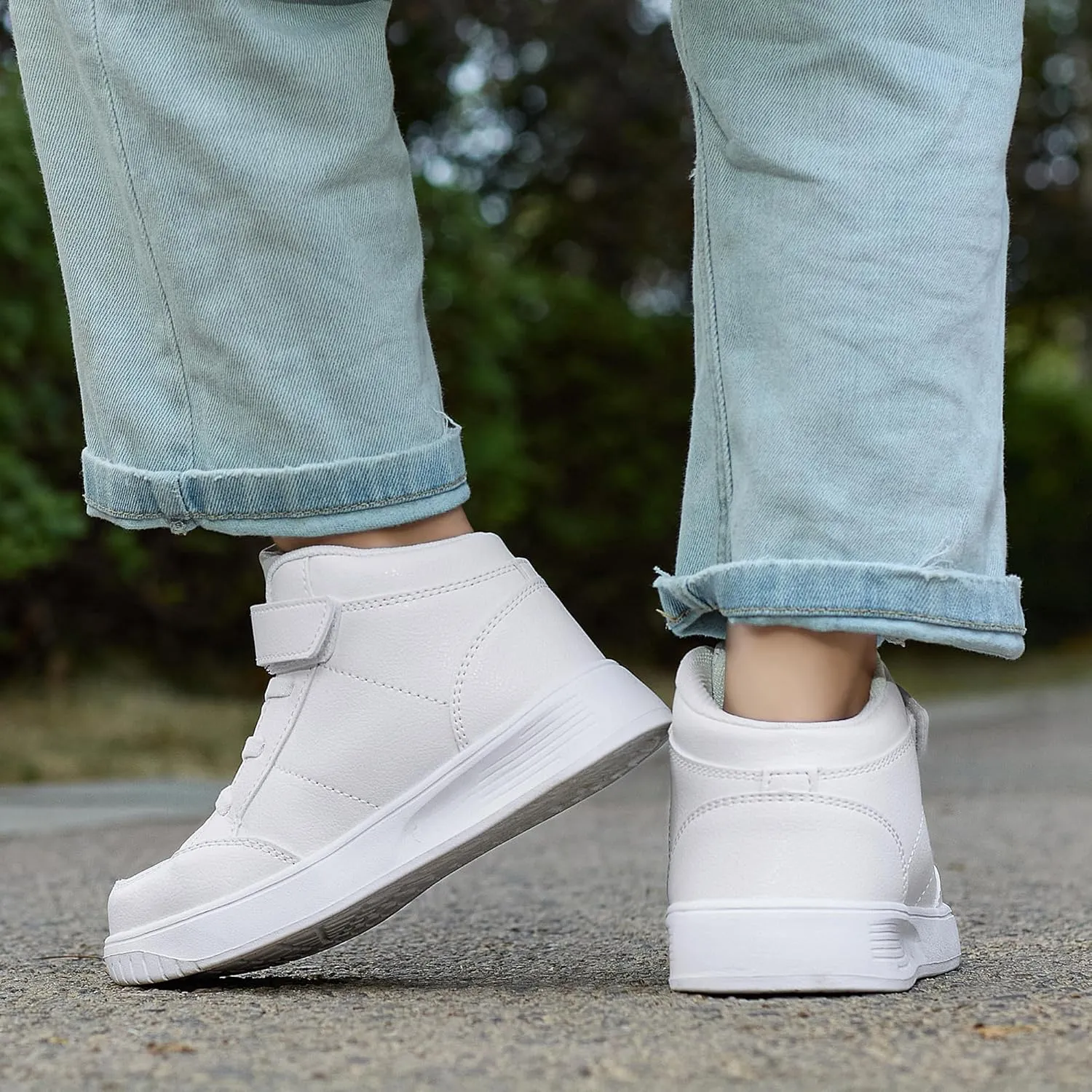 Girls Shoes Boys High Top Sneakers Lightweight Casual Unisex Outdoor Running Shoes
