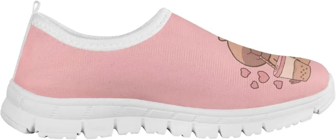 Girls Slip On Sneakers Little Girls Tennis Shoes for Outdoor Activities