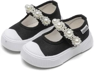 Girls Sneakers Kids High Top Casual Canvas Shoes with Hook & Loop Closure Gradient Color Pinky Heart