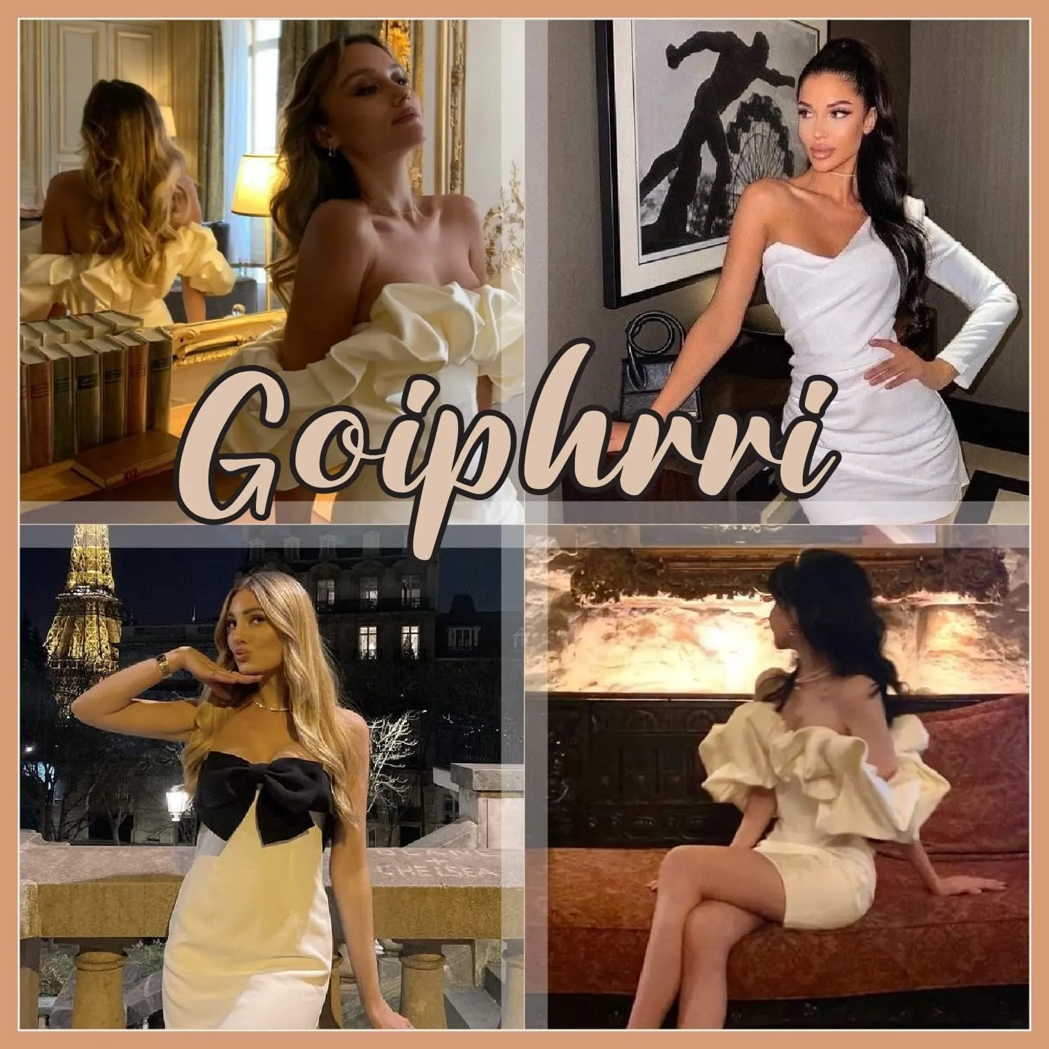 Goiphrri Chunky Heel Sandals for Women Bowknot Rhinestone Open Toe Pumps Ladies Heel Thick Square Toe Dress Shoe
