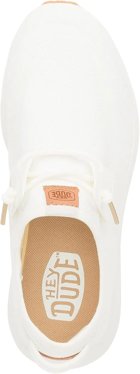 Hey Dude Women's Sirocco W Neutrals White Loafer Flat