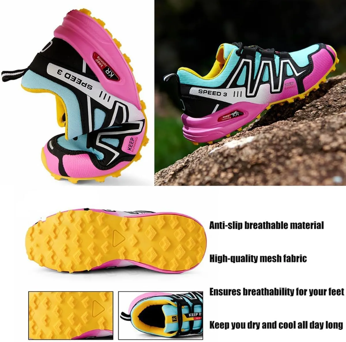 Hike Balance Shoes,Hike Orthopedic Sneakers Women Men, Breathable Non-Slip Wide Toe Box Climbing Boots