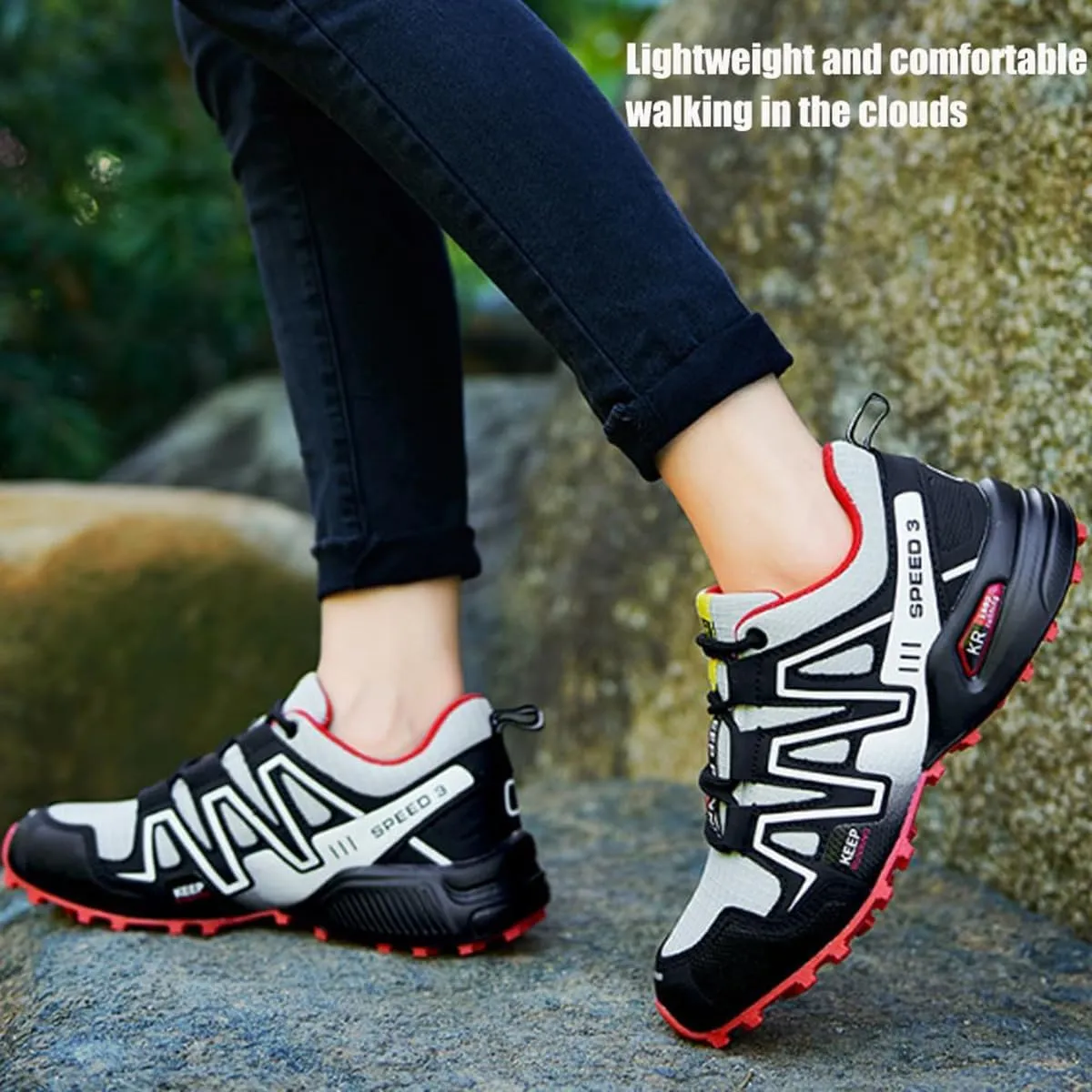 Hike Balance Shoes,Hike Orthopedic Sneakers Women Men, Breathable Non-Slip Wide Toe Box Climbing Boots