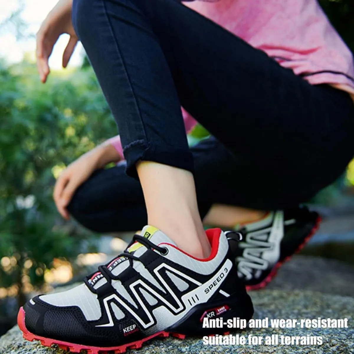 Hike Balance Shoes,Hike Orthopedic Sneakers Women Men, Breathable Non-Slip Wide Toe Box Climbing Boots