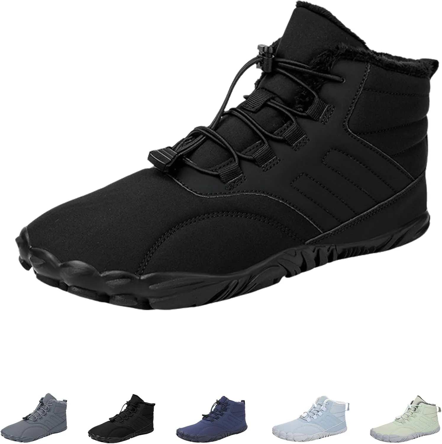 Hike Winter Footwear Barefoot Women, 2024 New Hike Winter Barefoot Footwear Men, Zero-Drop Sole Cross-Country Running Shoes, Wide-Head Shoes