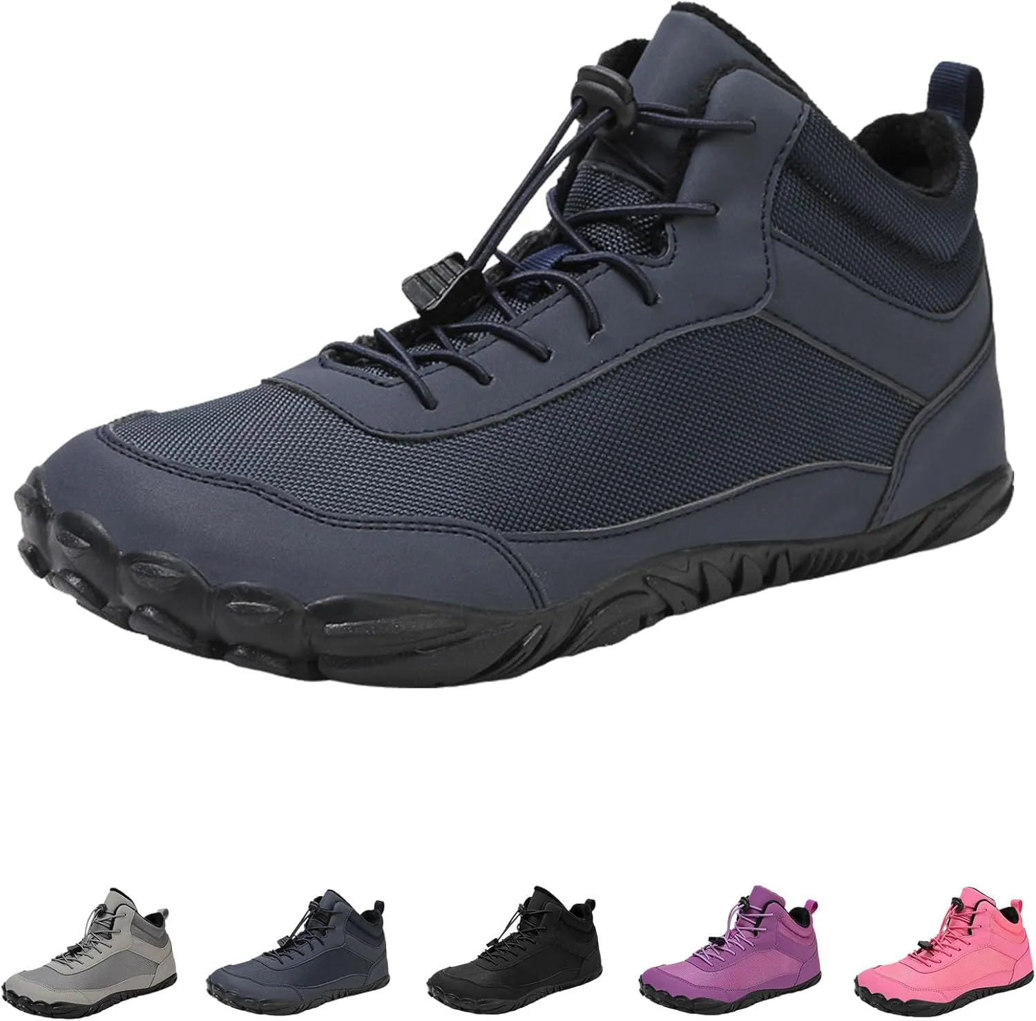 Hike Winter Footwear Barefoot Women, 2024 New Hike Winter Barefoot Footwear Men, Zero-Drop Sole Cross-Country Running Shoes, Wide-Head Shoes