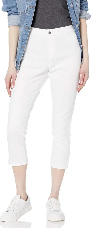 HUE Women's Side Vent Denim Mid-Rise Capri